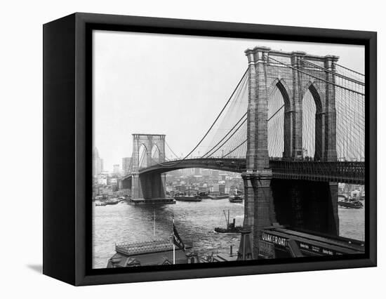 Brooklyn Bridge, New York-null-Framed Stretched Canvas