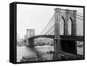 Brooklyn Bridge, New York-null-Framed Stretched Canvas