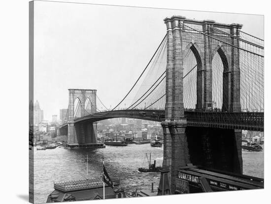 Brooklyn Bridge, New York-null-Stretched Canvas