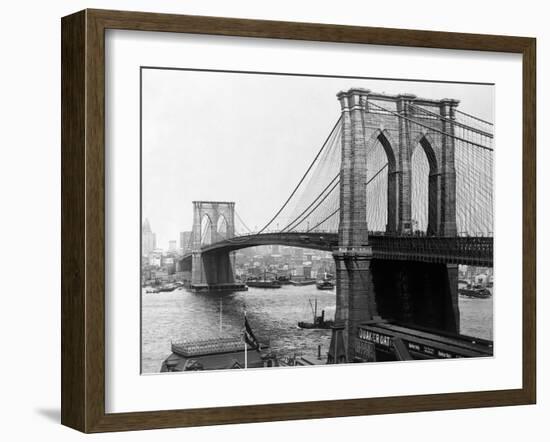 Brooklyn Bridge, New York-null-Framed Premium Photographic Print