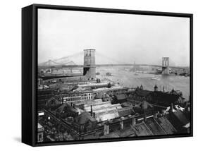 Brooklyn Bridge, New York-null-Framed Stretched Canvas