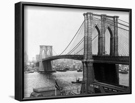 Brooklyn Bridge, New York-null-Framed Photographic Print