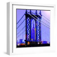 Brooklyn Bridge, New York-Tosh-Framed Art Print