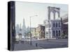 Brooklyn Bridge, New York-Julian Barrow-Stretched Canvas