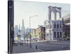 Brooklyn Bridge, New York-Julian Barrow-Stretched Canvas