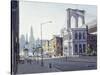 Brooklyn Bridge, New York-Julian Barrow-Stretched Canvas