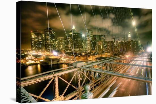 Brooklyn Bridge NewYork Skyline-null-Stretched Canvas