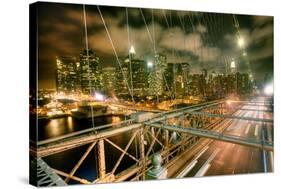 Brooklyn Bridge NewYork Skyline-null-Stretched Canvas