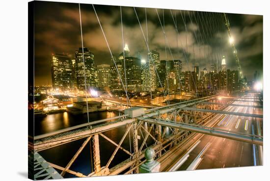 Brooklyn Bridge NewYork Skyline-null-Stretched Canvas