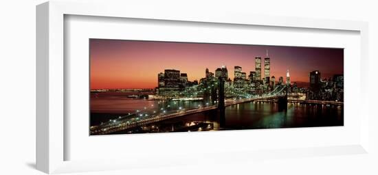 Brooklyn Bridge, NYC-Richard Berenholtz-Framed Art Print