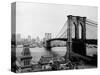 Brooklyn Bridge Over East River and Surrounding Area-null-Stretched Canvas