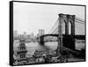 Brooklyn Bridge Over East River and Surrounding Area-null-Framed Stretched Canvas