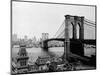 Brooklyn Bridge Over East River and Surrounding Area-null-Mounted Premium Photographic Print