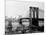 Brooklyn Bridge Over East River and Surrounding Area-null-Mounted Photographic Print