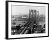 Brooklyn Bridge over East River and Surrounding Area-A. Loeffler-Framed Photographic Print