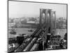 Brooklyn Bridge over East River and Surrounding Area-A. Loeffler-Mounted Photographic Print