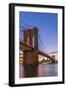 Brooklyn Bridge over East River, New York, United States of America, North America-Alan Copson-Framed Photographic Print