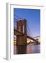 Brooklyn Bridge over East River, New York, United States of America, North America-Alan Copson-Framed Photographic Print