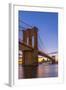 Brooklyn Bridge over East River, New York, United States of America, North America-Alan Copson-Framed Photographic Print