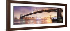 Brooklyn Bridge Pano 1-Moises Levy-Framed Photographic Print