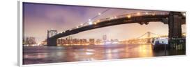 Brooklyn Bridge Pano 1-Moises Levy-Framed Photographic Print