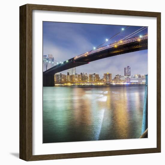 Brooklyn Bridge Pano 2 2 of 3-Moises Levy-Framed Photographic Print