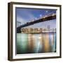 Brooklyn Bridge Pano 2 2 of 3-Moises Levy-Framed Photographic Print