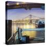 Brooklyn Bridge Pano 2 3 of 3-Moises Levy-Stretched Canvas