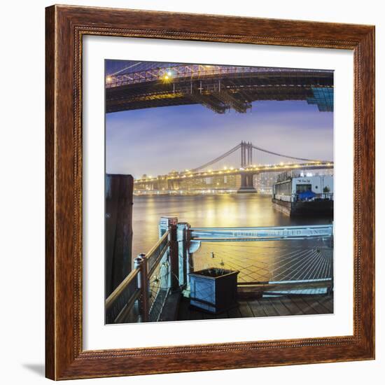 Brooklyn Bridge Pano 2 3 of 3-Moises Levy-Framed Photographic Print