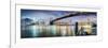 Brooklyn Bridge Pano 2-Color-Moises Levy-Framed Photographic Print