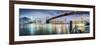 Brooklyn Bridge Pano 2-Color-Moises Levy-Framed Photographic Print