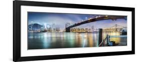 Brooklyn Bridge Pano 2-Color-Moises Levy-Framed Photographic Print