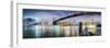 Brooklyn Bridge Pano 2-Color-Moises Levy-Framed Photographic Print
