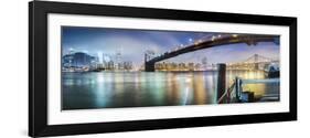 Brooklyn Bridge Pano 2-Color-Moises Levy-Framed Photographic Print