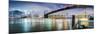 Brooklyn Bridge Pano 2-Color-Moises Levy-Mounted Photographic Print