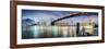 Brooklyn Bridge Pano 2-Color-Moises Levy-Framed Photographic Print