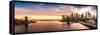 Brooklyn Bridge Panorama at Sunset-null-Framed Stretched Canvas