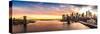 Brooklyn Bridge Panorama at Sunset-null-Stretched Canvas