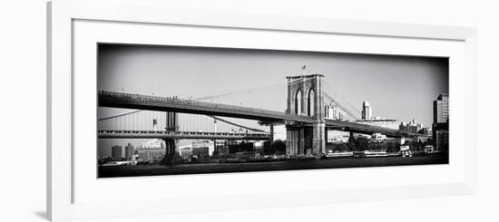 Brooklyn Bridge - Panoramic Lanscape - Manhattan - New York City - United States-Philippe Hugonnard-Framed Photographic Print