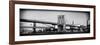 Brooklyn Bridge - Panoramic Lanscape - Manhattan - New York City - United States-Philippe Hugonnard-Framed Photographic Print