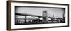 Brooklyn Bridge - Panoramic Lanscape - Manhattan - New York City - United States-Philippe Hugonnard-Framed Photographic Print