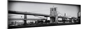 Brooklyn Bridge - Panoramic Lanscape - Manhattan - New York City - United States-Philippe Hugonnard-Mounted Photographic Print