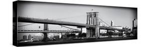 Brooklyn Bridge - Panoramic Lanscape - Manhattan - New York City - United States-Philippe Hugonnard-Stretched Canvas