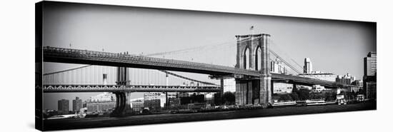 Brooklyn Bridge - Panoramic Lanscape - Manhattan - New York City - United States-Philippe Hugonnard-Stretched Canvas