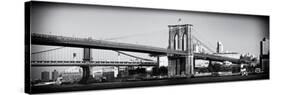 Brooklyn Bridge - Panoramic Lanscape - Manhattan - New York City - United States-Philippe Hugonnard-Stretched Canvas