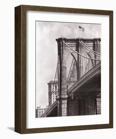 Brooklyn Bridge Perspective-Phil Maier-Framed Art Print