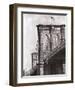 Brooklyn Bridge Perspective-Phil Maier-Framed Art Print