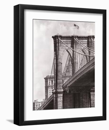 Brooklyn Bridge Perspective-Phil Maier-Framed Art Print