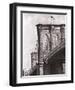 Brooklyn Bridge Perspective-Phil Maier-Framed Art Print