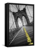 Brooklyn Bridge - Pop-Moises Levy-Framed Stretched Canvas